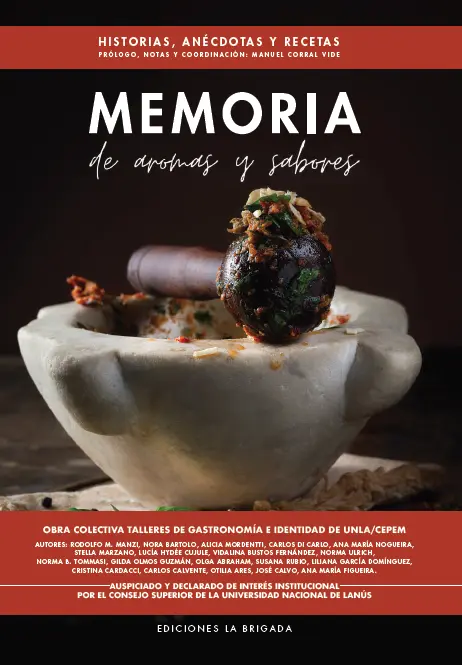 Tapa del libro Memoria de aromas y sabores