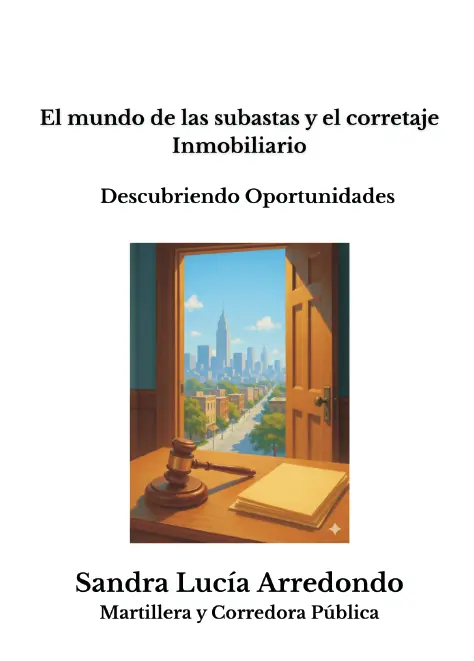 Tapa del libro El mundo de las subastas y el corretaje Inmobiliario- Descubriendo oportunidades